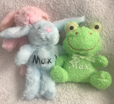 Personalized Easter Plush Bunny or Frog ~ Small, Soft, Adorable! - £7.19 GBP