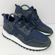 Tods Men’s Trainer Fashion Sneaker Sz 7 UK (8-8.5 US) Navy Scuba Fabric ... - $197.95