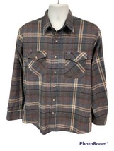Vtg 80&#39;s Wrangler Plaid Long Sleeve Button Up Shirt Men’s Size XL Made In USA - £18.68 GBP