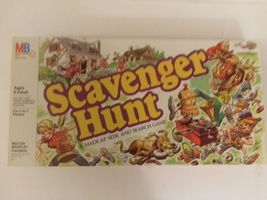 Scavenger Hunt A Madcap Seek and Search Game by Milton Bradley Complete Vintage - £47.94 GBP