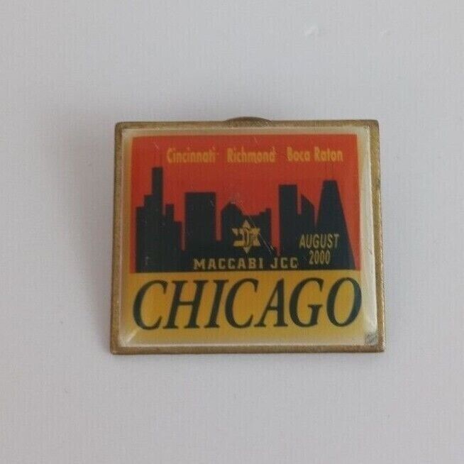 Vintage Maccabi JCC Chicago Lapel Hat Pin - $8.25