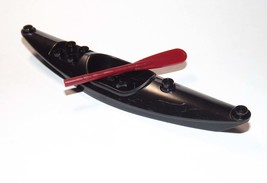 Minifigure Kayak Boat Black With Paddle Bulk Block - $9.94