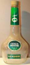 Meaghers Creme De Menthe Liqueur Empty Bottle 750 ml Liquor - £31.75 GBP