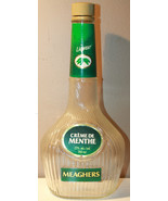Meaghers Creme De Menthe Liqueur Empty Bottle 750 ml Liquor - £31.89 GBP