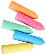 20 SIDEWALK CHALK Sticks BIG 3 1/2x1&quot; Multi Color Drawing Chalkboard Tic... - £12.90 GBP