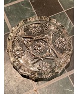 7 3/4&quot; Anchor Hocking Crystal Round Ashtray w/For Slots *Pre-Owned/Nice* BT - $19.99