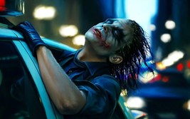 The Joker Heath Ledger Tribute Poster Canvas | Framed | Dark Knight | NEW | USA - £15.71 GBP