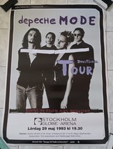 Depeche Mode Promo Tour Poster From Stockholm 24 1/2 X 35 Inches!! 1993!! - £27.29 GBP