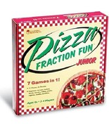 Learning Resources Pizza Fraction Fun Junior 7 Game In 1 Teaches Kids Ma... - $21.50