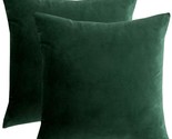 Soft Squareare Dark Green Throw Pillows Measuring 18X18 Inches Are, And ... - $41.94