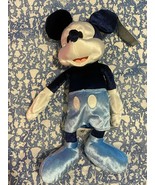 New Disney  Mickey Mouse Velvet Plush Small 13&#39;&#39; - £22.91 GBP