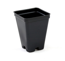 100 Pcs Black Growing Square Plastic Pot 2.5&quot; #MNGS - £47.77 GBP