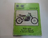 1981 Kawasaki KDX420-B1 Proprietari Manuale &amp; Servizio Acqua Damaged Fab... - $14.98