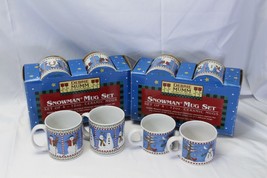 Sakura Snowman Mugs and Cups Debbie Mumm Christmas Lot of 12 Xmas - $39.19