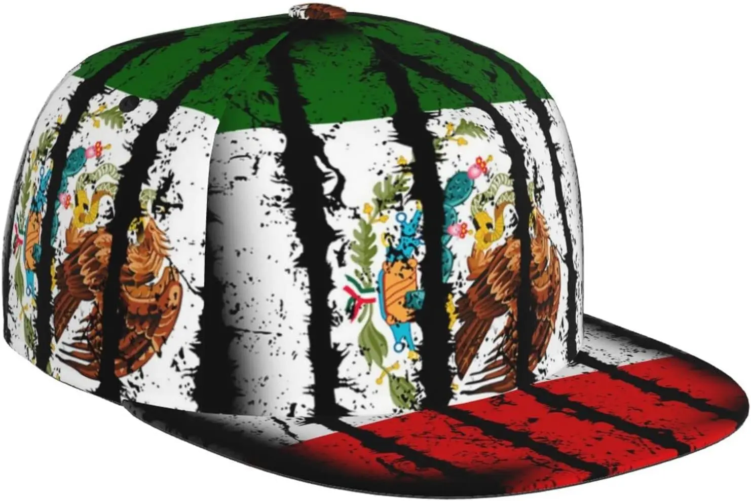 Cute Mexico Hat Mexican Flag Baseball Hats for Men Women Adjustable Mexican Flag - £15.06 GBP