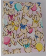 HANDCRAFTED UPCYCLED FABRIC PHOTO ALBUM PASTEL BEARS 100 4X6 PICS 200 BI... - $5.99