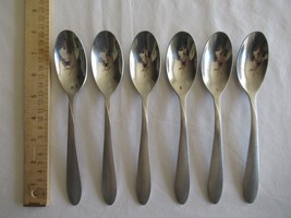 6x Soup Spoon Tablespoon Oneida Stainless Tranquility Stainless Flatware... - $19.00