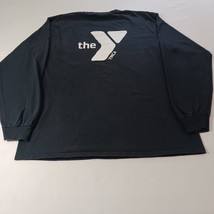 Gildan Ultra Cotton Cobb Atlanta The YMCA Men's Black T-Shirt Long Sleeve Large image 2