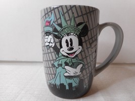 Disney Store Mickey Mouse Statue of Liberty New York City 4 3/4&quot; Coffee Mug 14oz - £15.63 GBP