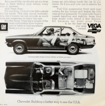 1972 Chevrolet Chevy Vega Advertisement Vintage Automobile 2 Door DWW10E - $24.99