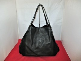 COACH 57647 Edie 42 Leather &amp; Suede Shoulder Bag, Tote, Hobo $495 Black -  #3103 - £71.65 GBP