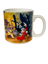 Fantasia Broom Walt Disney Mug Coffee Cup Mickey Mouse Japan vtg 1970 disneyland - £31.07 GBP