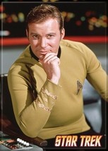 Star Trek: The Original Series Kirk on the Enterprise Bridge Magnet, NEW UNUSED - £3.15 GBP