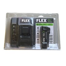 Flex 24V 160W Power Tool Battery Charger With 2.5Ah Battery (C) - $93.49