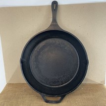 Lodge 2 USA 12SK 13 inch Heavy Cast Iron Frying Pan Camp Skillet - £30.87 GBP