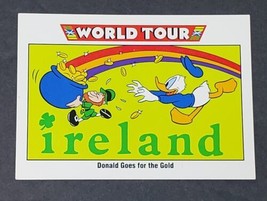 Disney Donald Duck Ireland Collector Card Gold Lucky 1991 World Tour Impel #180  - £5.35 GBP