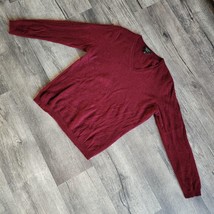 Charter Club Women&#39;s Sweater Burgundy Cashmere Luxury V-Neck Long Sleeve... - $24.74