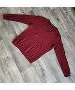 Charter Club Women&#39;s Sweater Burgundy Cashmere Luxury V-Neck Long Sleeve... - $33.77 CAD