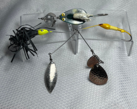 Spoon Spinnerbait Buzzbait Propeller Lure Lot Of 3 - £23.88 GBP