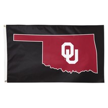 Oklahoma Sooners 90cmx150cm/3x5FT Single-Sided Deluxe Secondary Team Logo Flag - £15.86 GBP