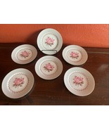 Noritake Rosemont China #5048 Set Of 6 Bread Plates 6 1/4” Japan Gray Wh... - $27.74 CAD
