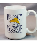 The Salty Dog Cafe Mug Hilton Head Island South Carolina 15 oz White Blu... - £10.90 GBP