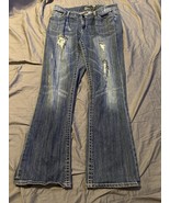 Seven7 Jeans Women’s Size 18 Bootcut Distressed Rhinestone Embellished D... - €12,61 EUR
