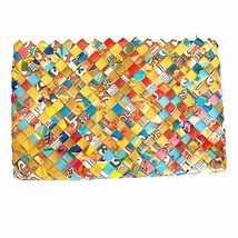 Recycled Candy Wrapper Woven Clutch Y2K - $23.38