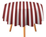 Striped Tablecloth Round Kitchen Dining for Table Cover Decor Home - £12.77 GBP+