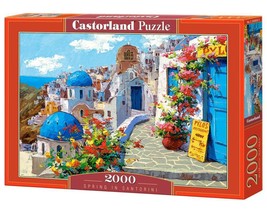 2000 Piece Jigsaw Puzzle, Spring in Santorini, Greece, Adult Puzzles, - $1,185.79 MXN