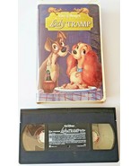 Lady and the Tramp VHS 1998 Clam Shell Disney&#39;s Masterpiece Collection 1... - £5.41 GBP