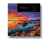 Sunset Jigsaw Puzzle 1000 Piece Lake 27&quot; x 20&quot; Durable Fit Pieces Leisure  - $22.76
