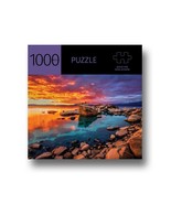 Sunset Jigsaw Puzzle 1000 Piece Lake 27&quot; x 20&quot; Durable Fit Pieces Leisure  - £17.89 GBP