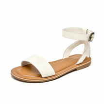 Sandals Women Genuine Cow Leather Wraparound Ankle Strap Metal Buckle Female Out - $148.51