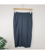 NWT Hailey:23 | Gray Teal Slimming Striped Pencil Skirt, size small - £19.30 GBP