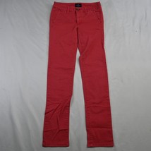 American Eagle 00 Bright Red Skinny Stretch Womens Chino Pants - £11.00 GBP
