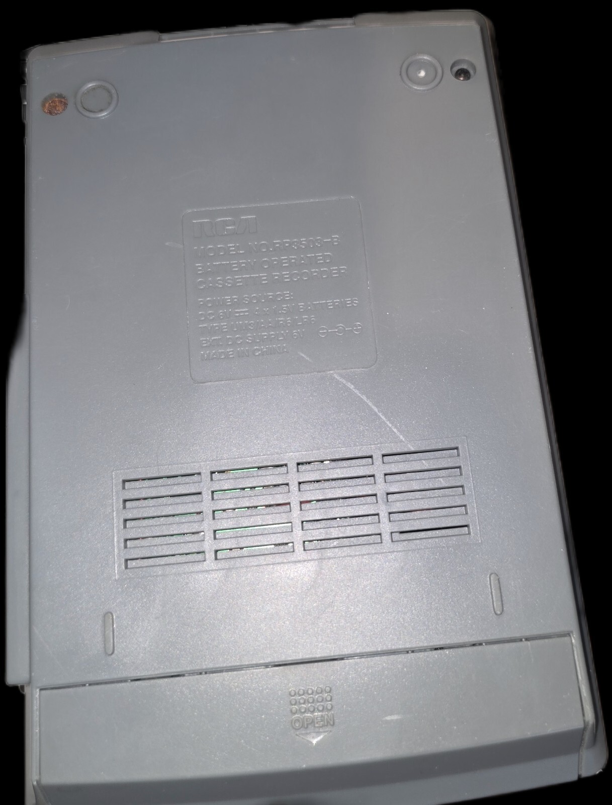 RCA Personal Portable Recorder and Cassette Player Model No. RP3503-B Tested Item image 8