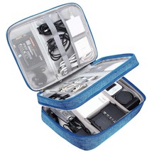 Electronic Bag Travel Cable Accessories Bag Waterproof Double Layer Electronics  - £29.87 GBP