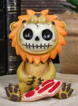Furrybones Raion Lion With Meat Skeleton Statue 2.75&quot;H Furry Bones Madag... - €12,96 EUR