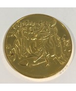 24k Gold On Sterling Silver The Garden Of Delights Medal Coin - $219.55 CAD